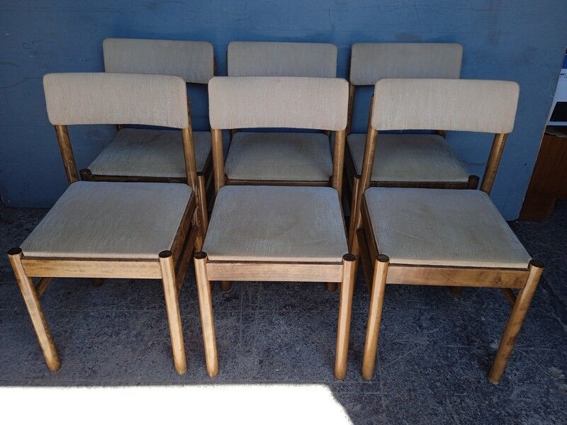 Baumann 6 chair signed 1960 vintage design