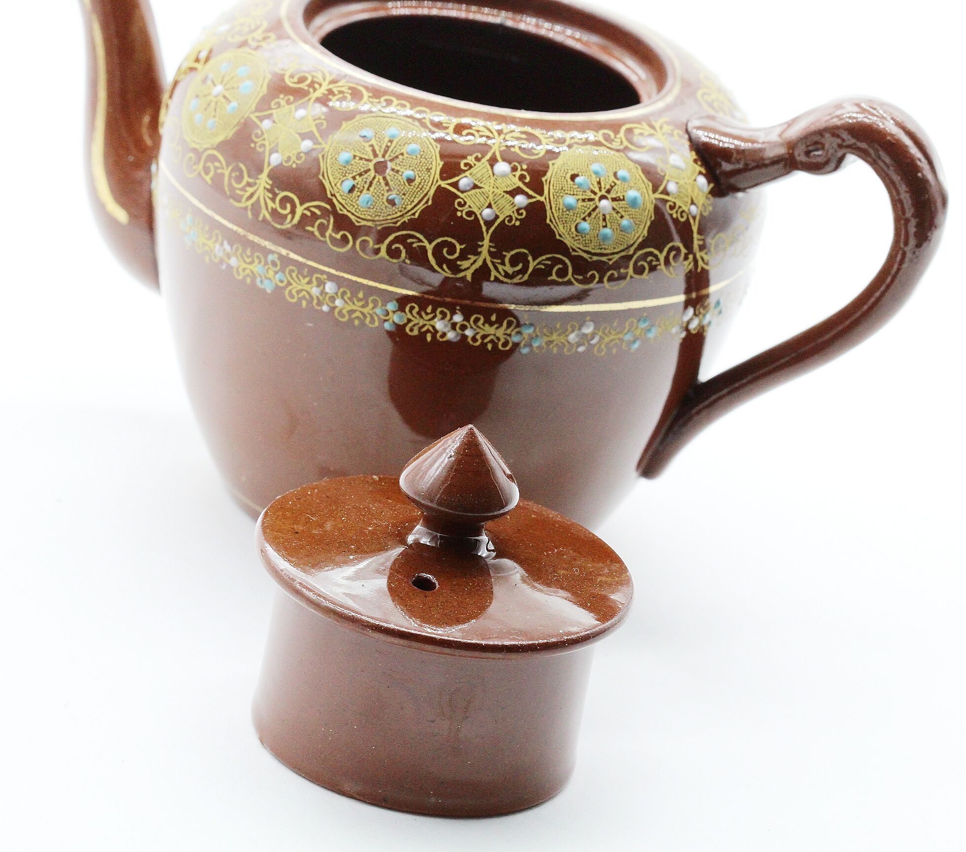 Théière en céramique et email creek border