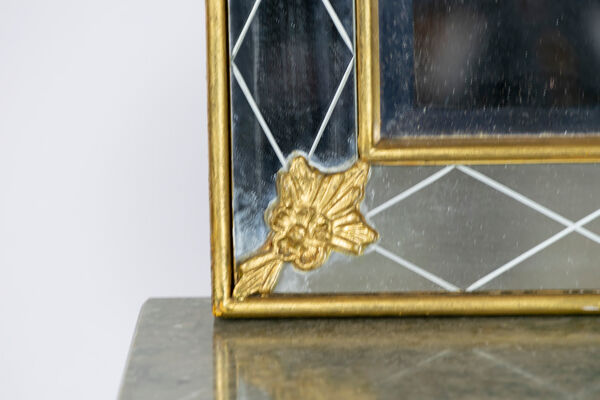 table de côté et miroir suédois du milieu du siècle d'Atelje G-T, années 1960