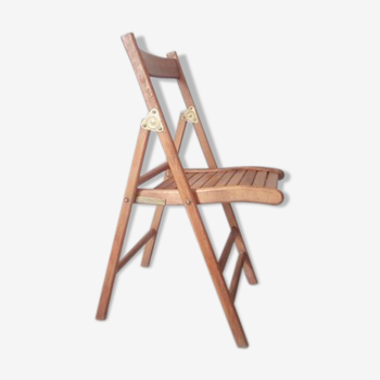 Vintage wooden folding chair