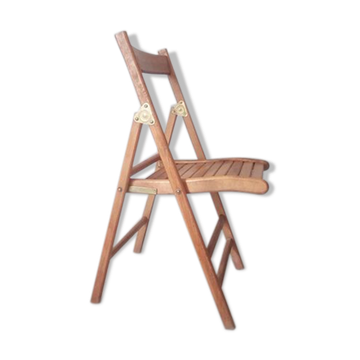 Vintage wooden folding chair