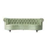 Canapé Chesterfield Velours Vert