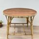 VINTAGE Low Table in Oak and Rattan