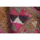 Vintage Turkish Hand-Knotted Wool Cotton Pink Runner Rug 90x298