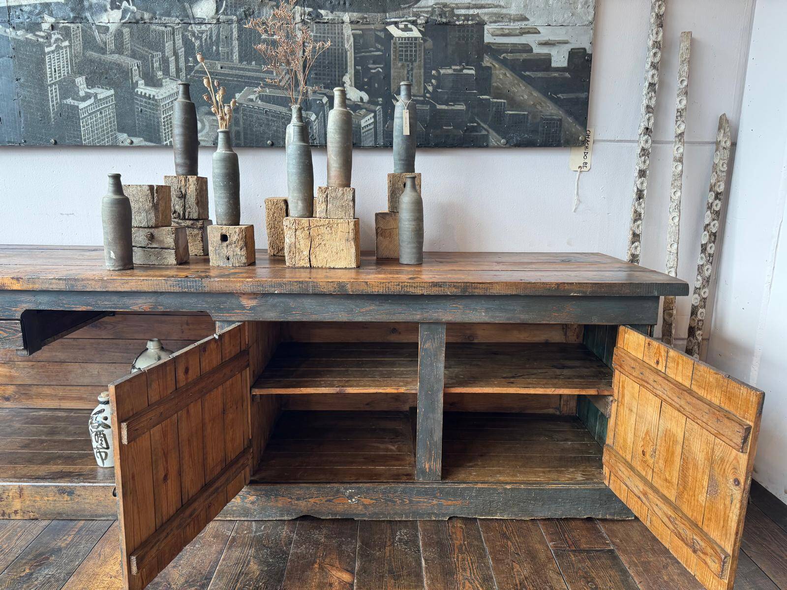 Old cabinetmaker's workbench