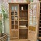 Bibliothèque en chêne - armoire vitrée