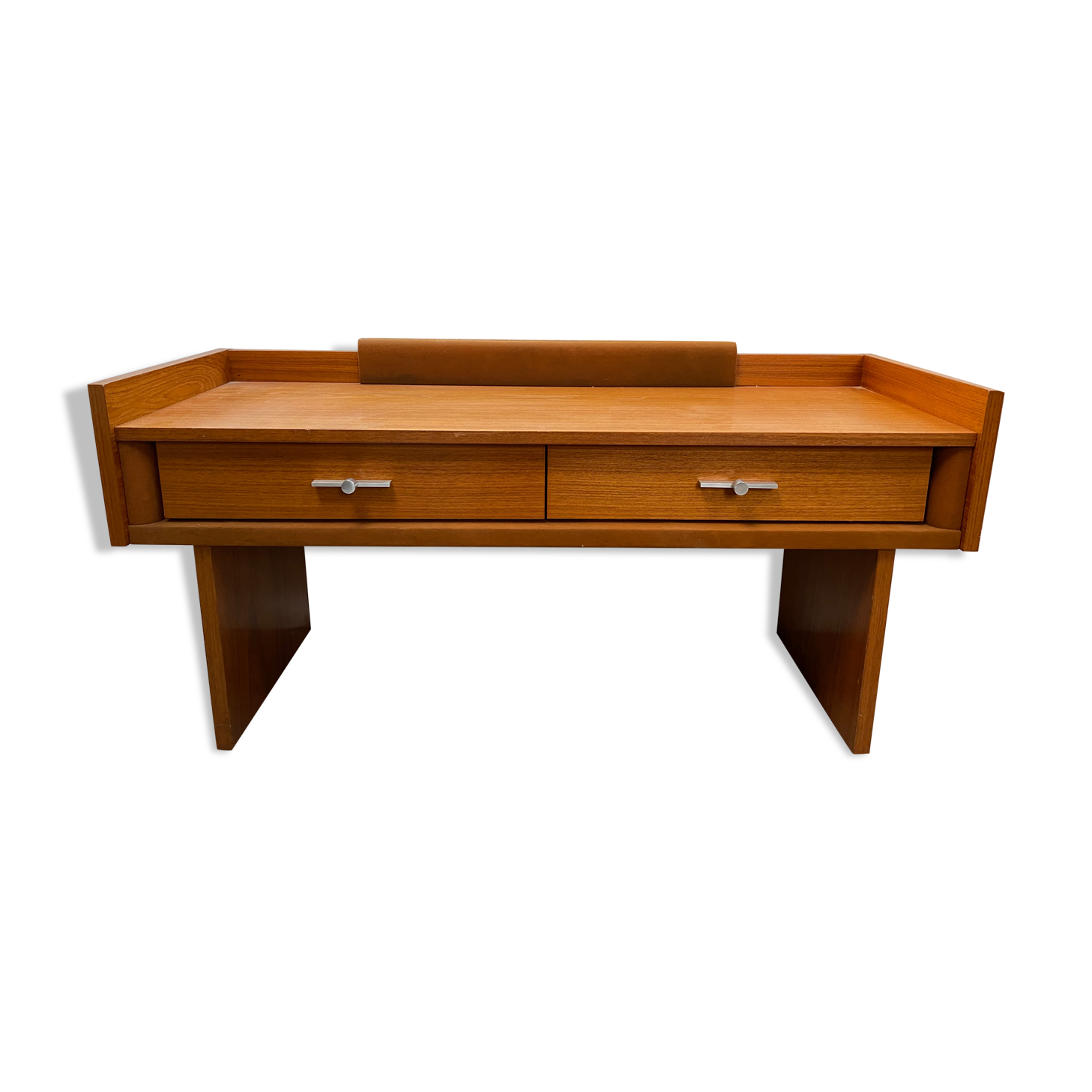 Vanity cabinet design 1970 . Teak plating. Sold without mirror.