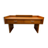 Vanity cabinet design 1970 . Teak plating. Sold without mirror.