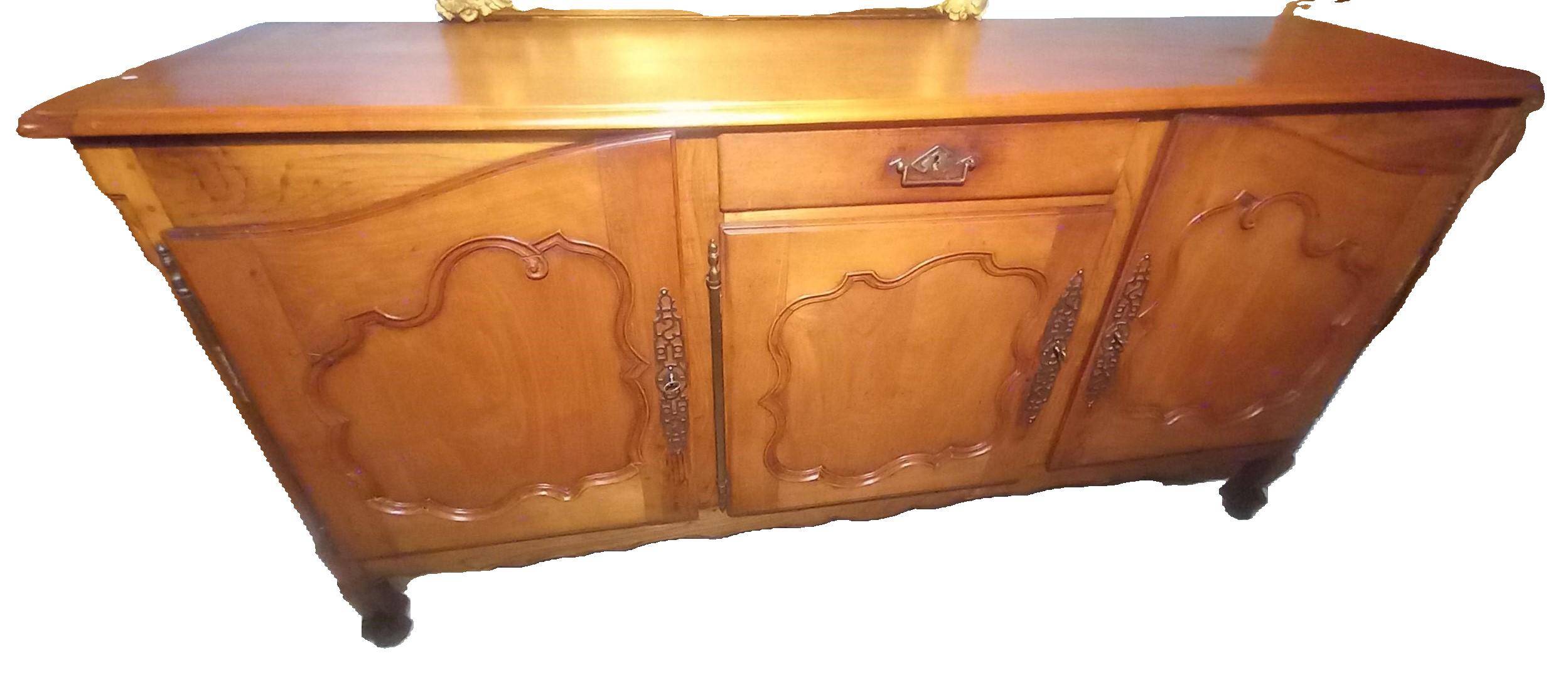 Louis XV oak and cherry wood sideboard