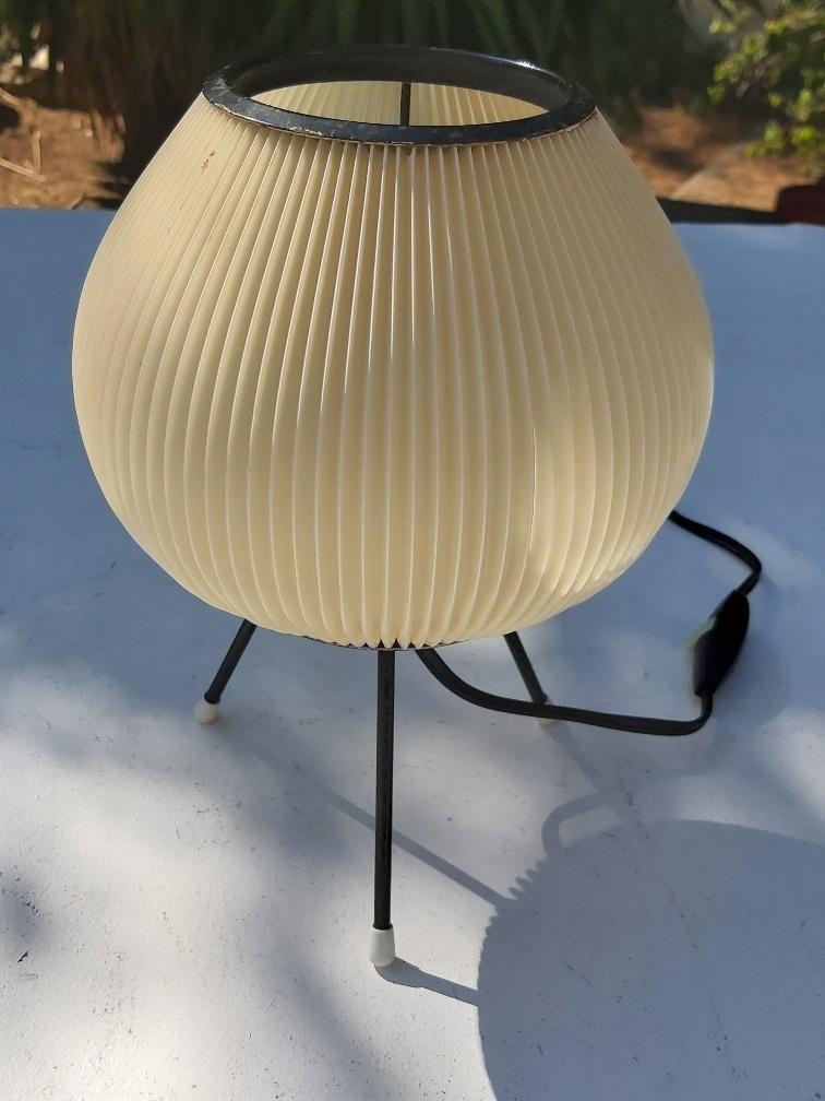 Rispal rodhoïd vintage lamp 50s