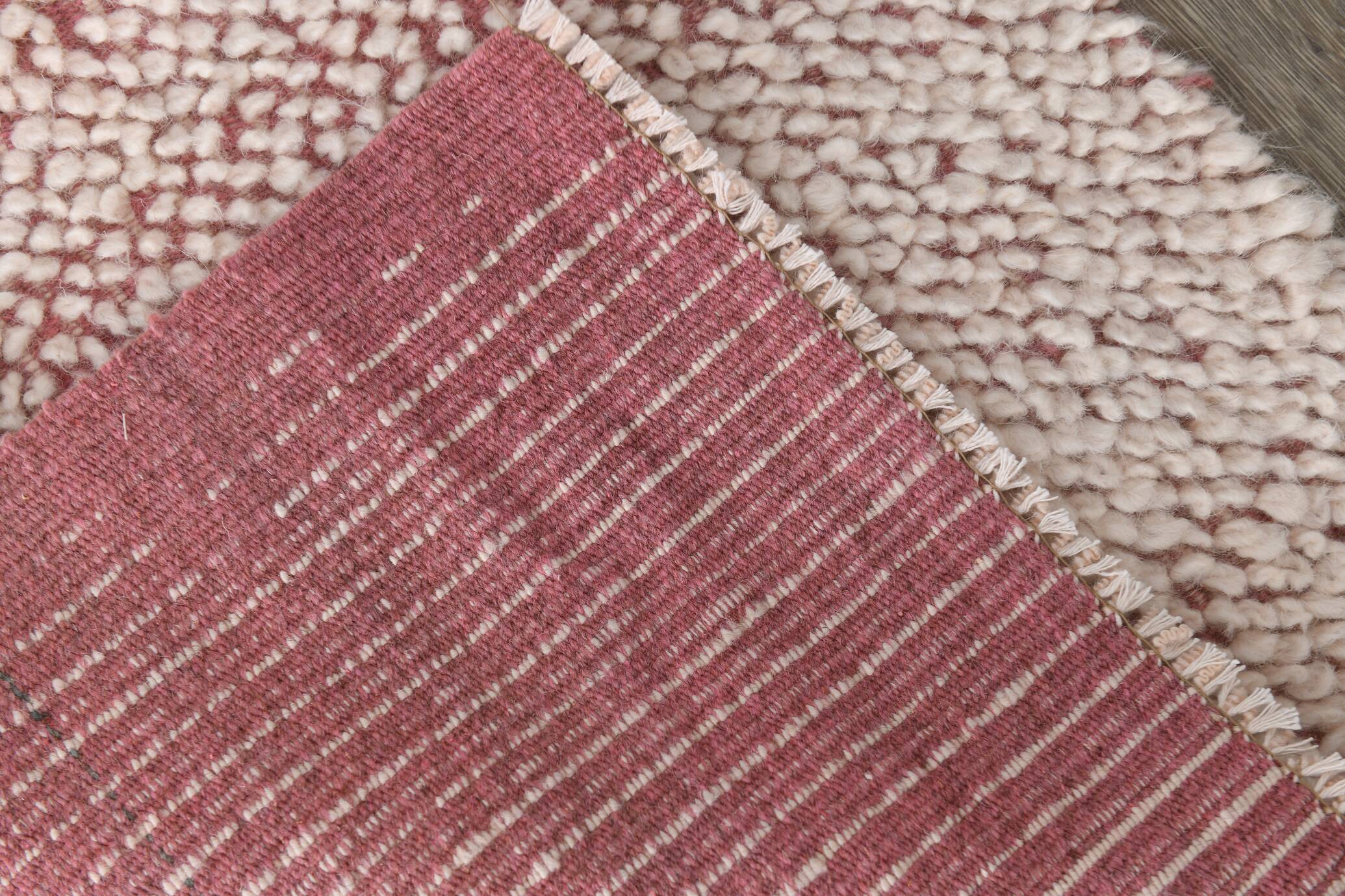 2x10 Rug For Hallway Pink & Beige Turkish Vintage Runner Rug, 61x291Cm SK 34962