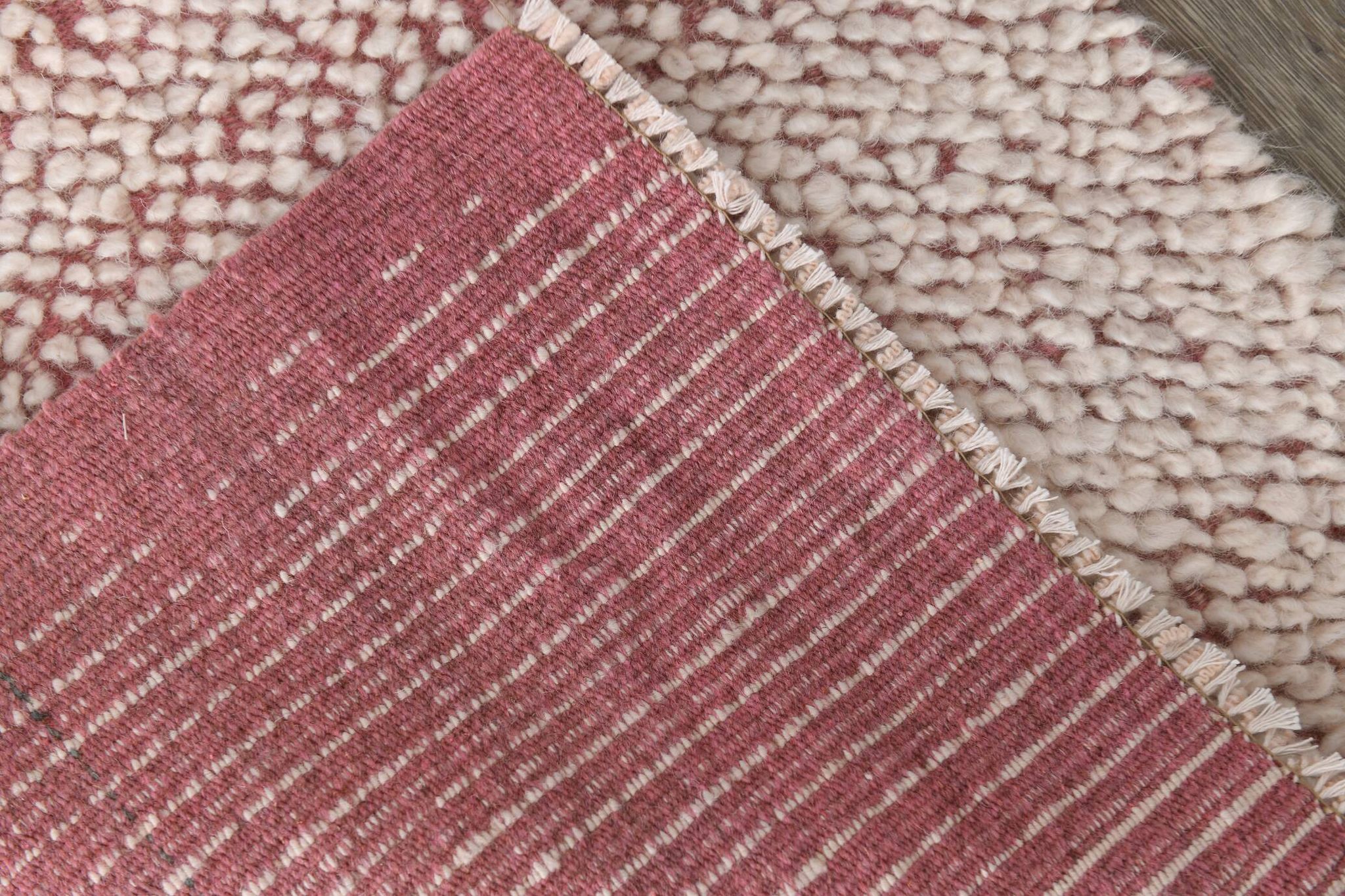 2x10 Rug For Hallway Pink & Beige Turkish Vintage Runner Rug, 61x291Cm SK 34962