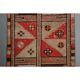 1970s Vintage Turkish Handmade Wool & Cotton Orange Runner Rug 82x340
