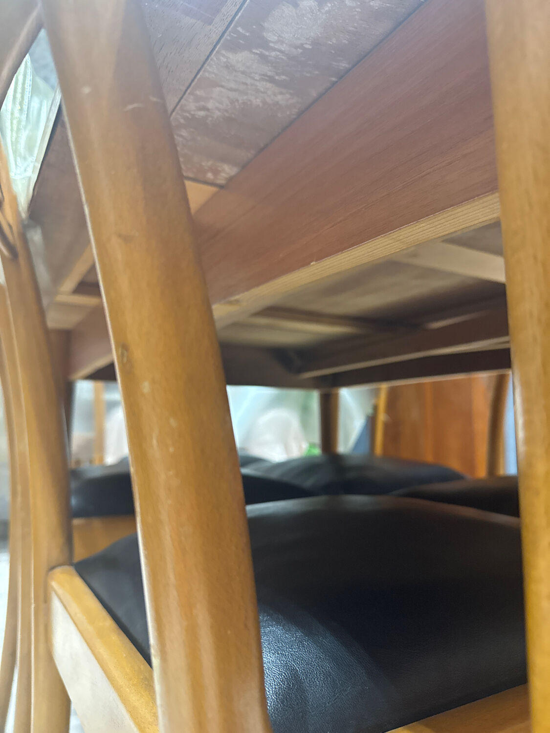 Vintage Scandinavian set – extendable table & 6 chairs