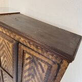 Small 19th-century patinated wardrobe