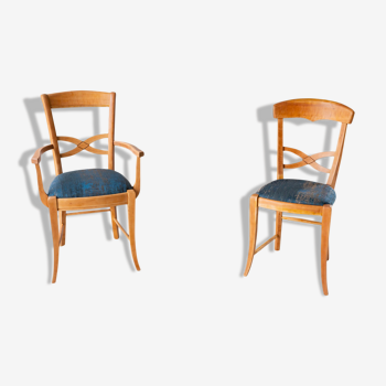 Pair of chairs "King & Queen"