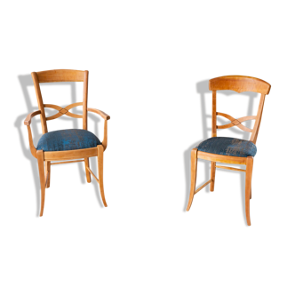 Paire de chaises "King & Queen"