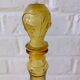 Large fruit motif genie CARAFE, vintage yellow
