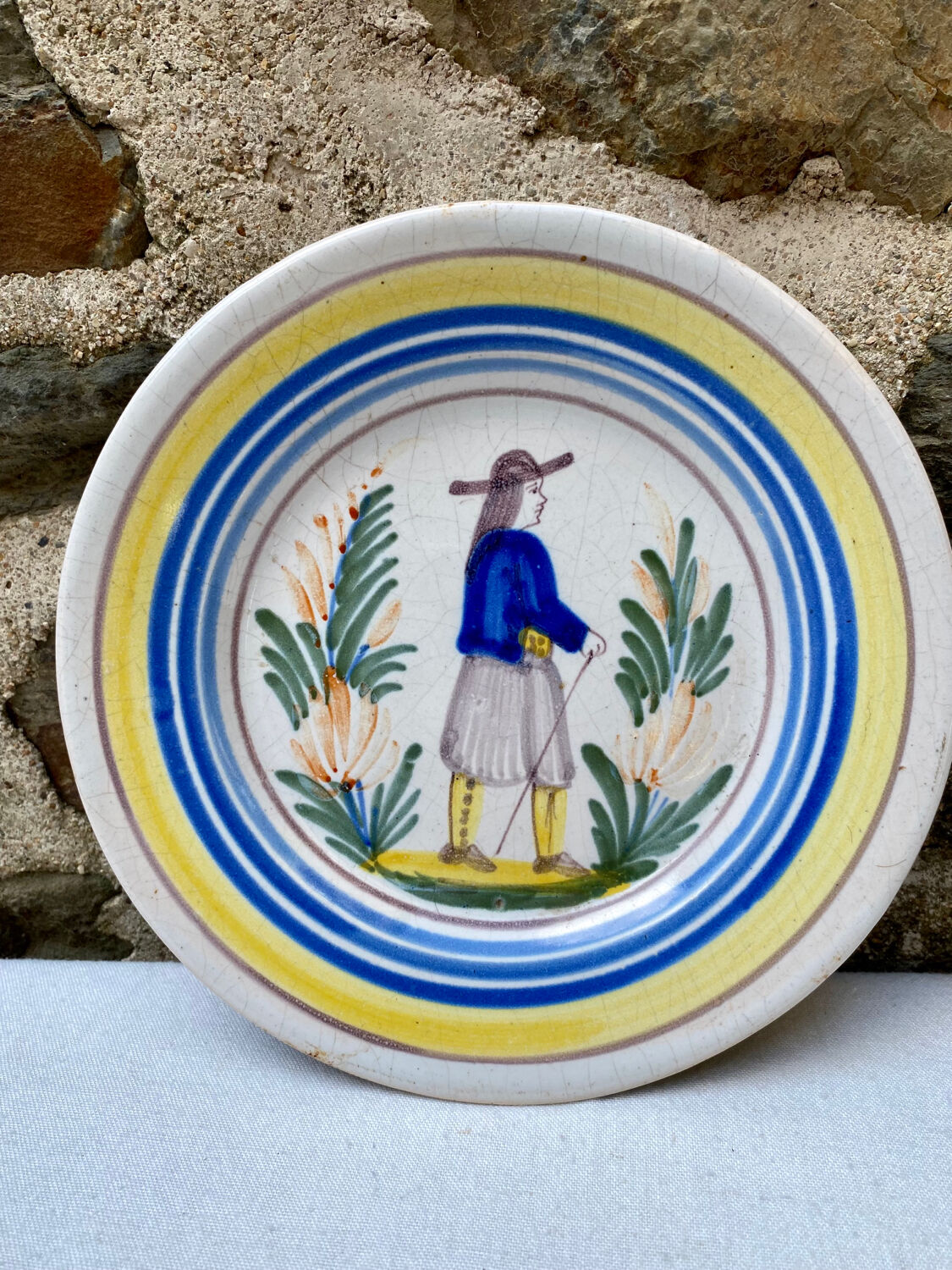 Old decorative Breton plates