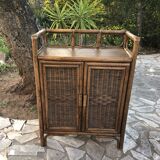 Vintage rattan buffet