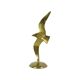 Statue d’oiseau de mouette en laiton, sculpture en cuivre, conception du milieu du siècle