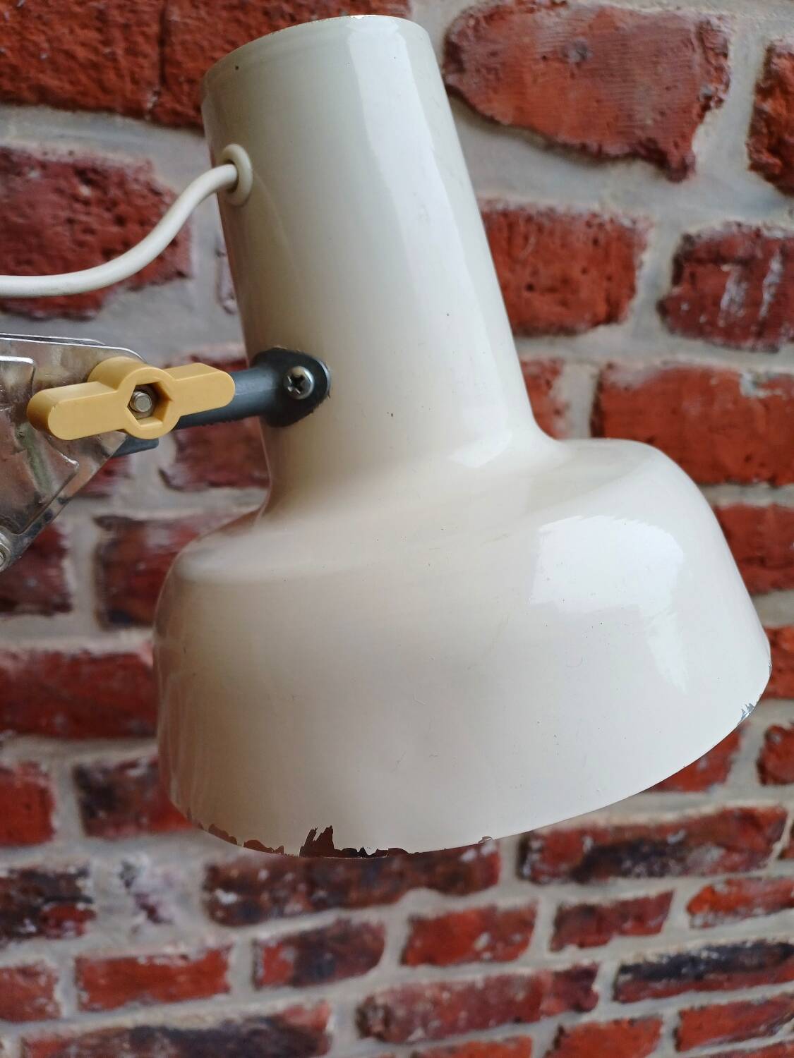 White DDR 70's architect lamp