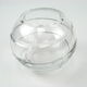 Crystal ball vase, spiral cut