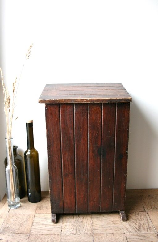 Large old wooden box