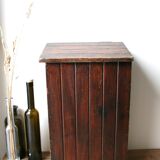 Large old wooden box