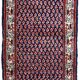 Vintage Indian carpet Seraband handmade 62cm x 124cm 1970s, 1C800