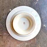 Ironware cake plate from Creil and Montereau, "Glaïeul" service