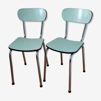 Paire de chaises en formica