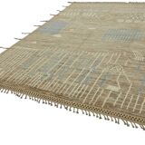 Handwoven Turkish Rustic 279 cm x 375 cm Brown Wool Carpet