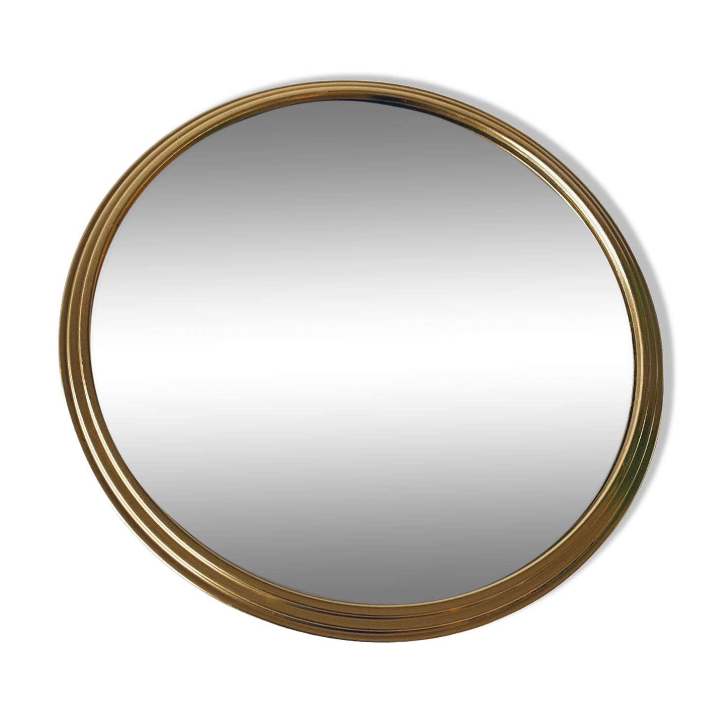 Vintage brass mirror