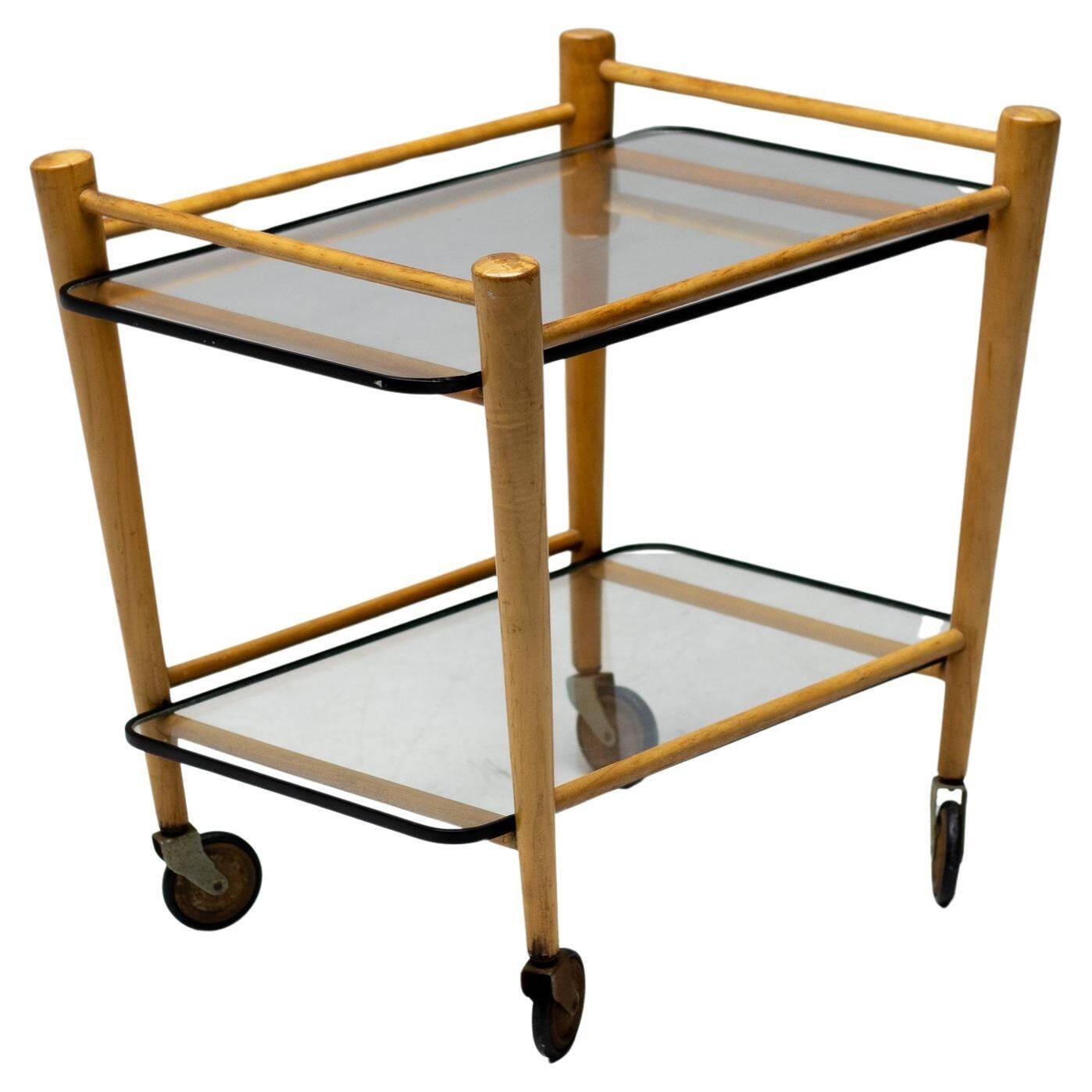 Italian conical tea trolley, circa 1950