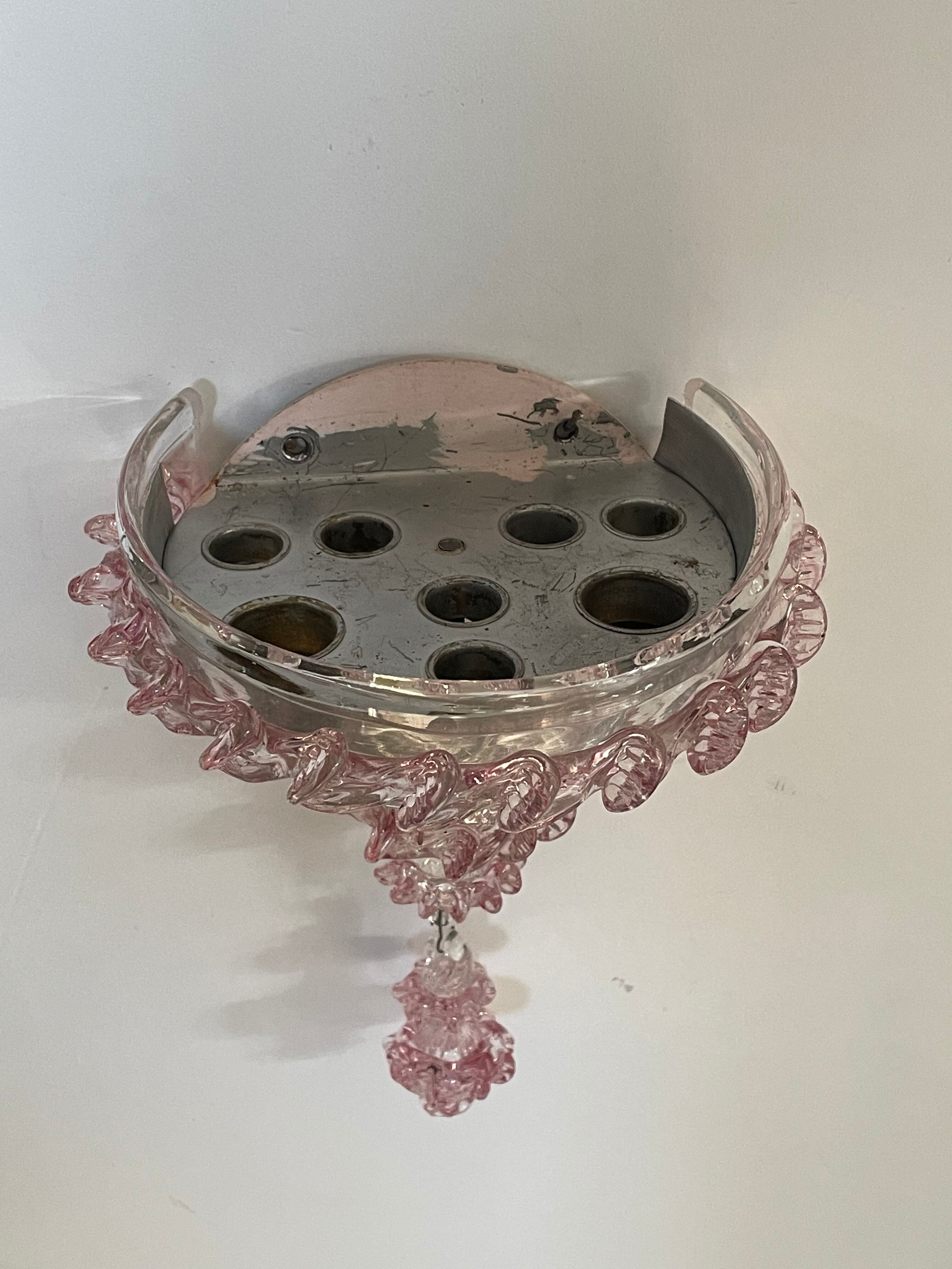 Wall lamp in Murano glass