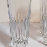 Six verres à anisette de bistrot vintages