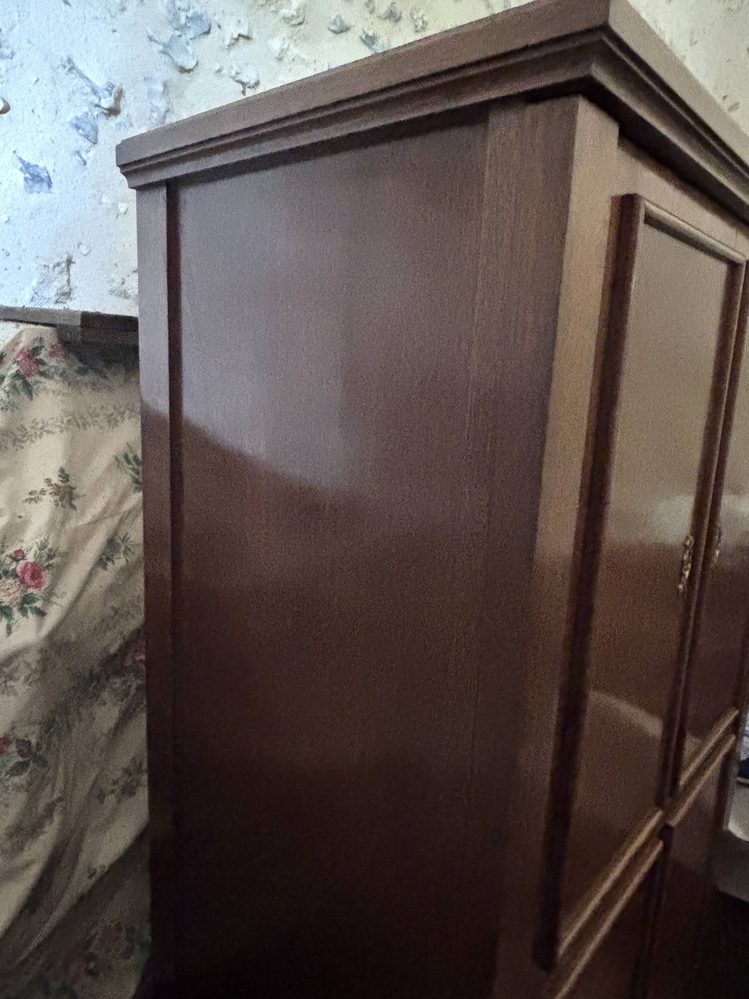 Secrétaire Art Déco en acajou – meuble de bureau ancien transformable