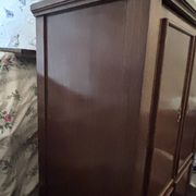 Secrétaire Art Déco en acajou – meuble de bureau ancien transformable