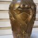 Pair of Art Nouveau baluster vases in copper earthenware by Gustave de Bruyn