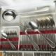 Complete silver-plated cutlery set of 61 pieces, Pearls model - in good condition.