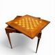 Square game table "tric trac" in Louis XVI style, 19th century.
