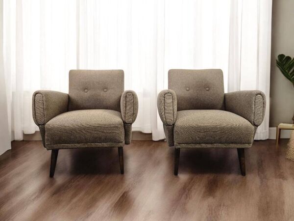 ensemble de 2 fauteuils vintage / fauteuils individuels / petits fauteuils