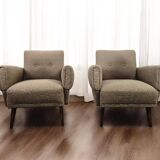 set of 2 vintage armchairs / individual armchairs / small armchairs