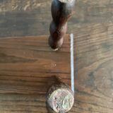 Wooden footrest stool