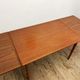 Extendable mid century teak dining table with pull out leaves, denmark, 1950s