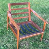 Scandinavian armchair, Teak frame without cushions