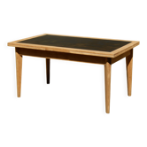Splendide ancienne table scandinave à rallonges rénovée en chêne 2m58m