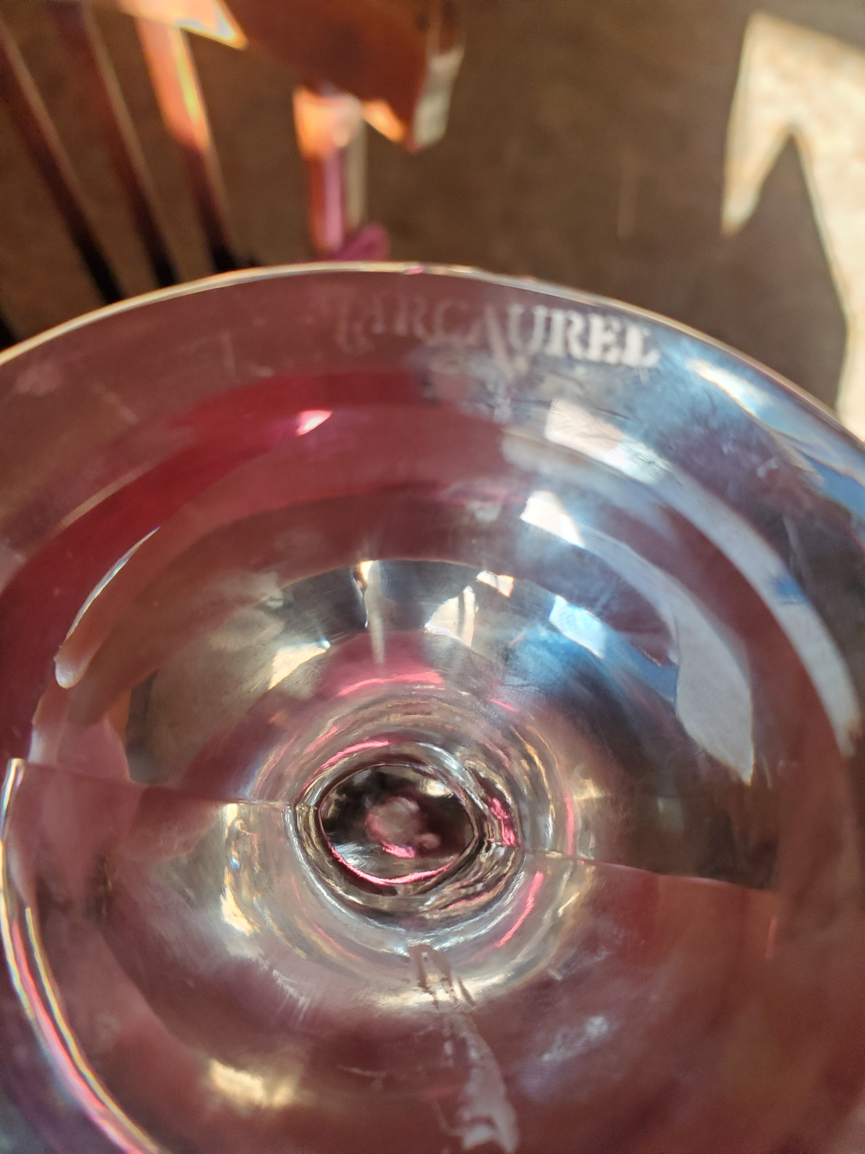 Crystal candle holder Marc Aurel