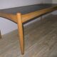 Mid century solid oak and slate coffee table by Eric Merthen, Sweden 1960s